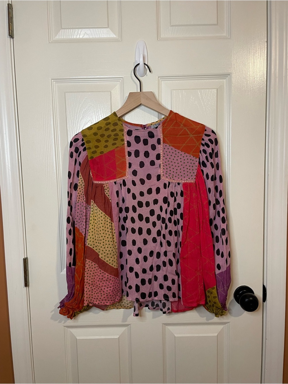 Bl-nk London by Anthropologie Miranda Blouse Size XS Funky Maximalist - Picture 2 of 9